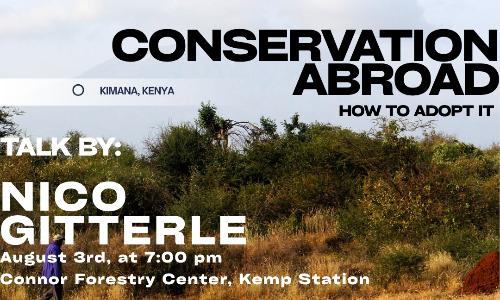 Conservation abroad: how to adopt it