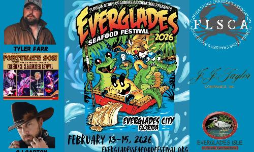 Everglades seafood Festival emcee 